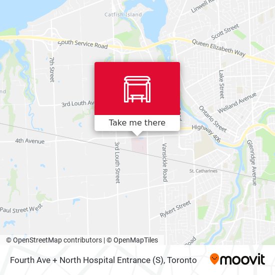 Fourth Ave + North Hospital Entrance (S) map