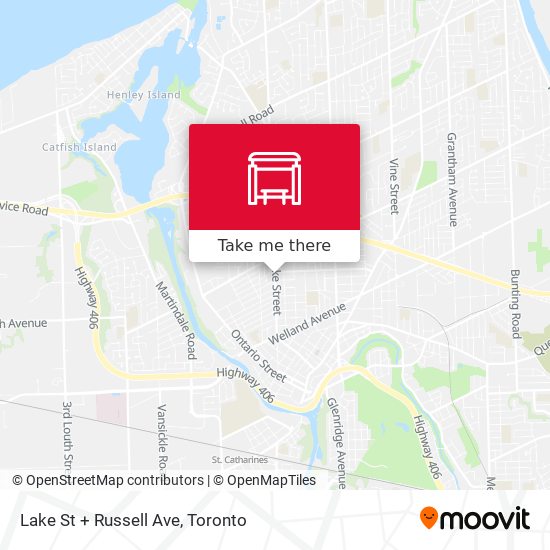 Lake St + Russell Ave map