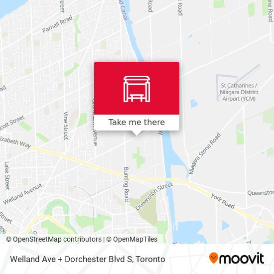 Welland Ave + Dorchester Blvd S map