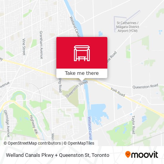 Welland Canals Pkwy + Queenston St map