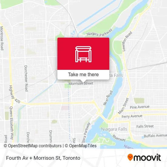Fourth Av + Morrison St map
