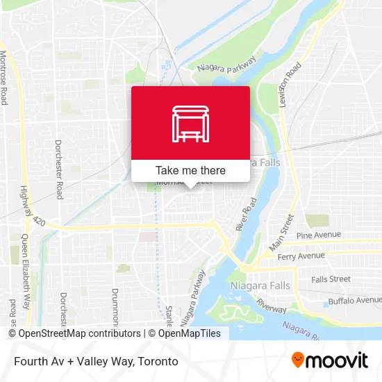 Fourth Av + Valley Way map