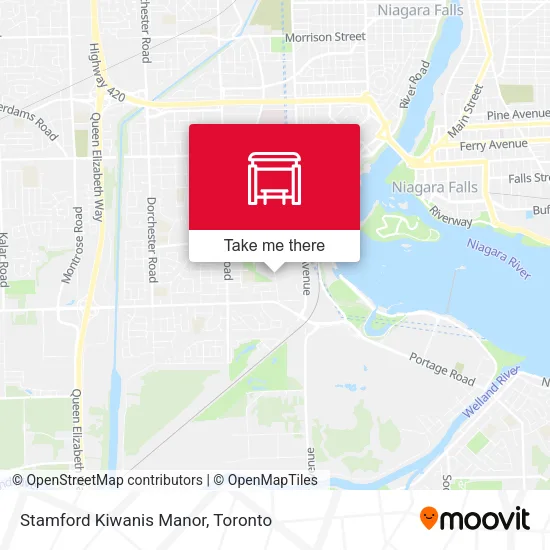 Stamford Kiwanis Manor map