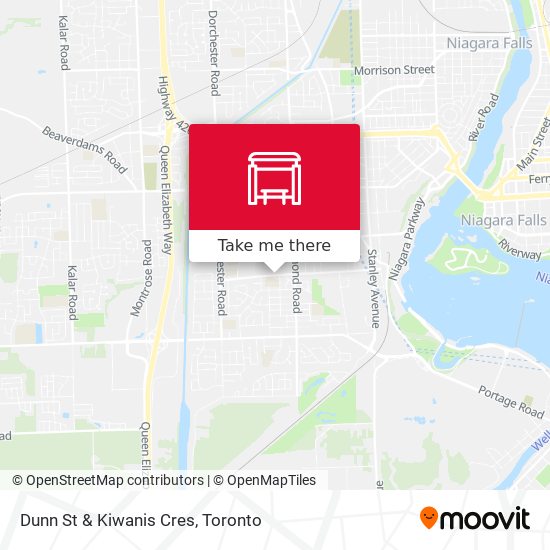 Dunn St & Kiwanis Cres map