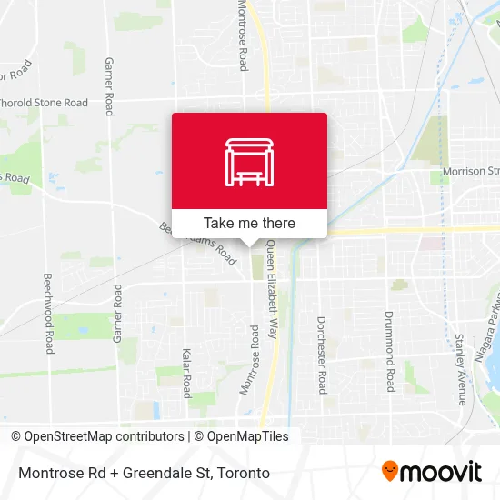 Montrose Rd + Greendale St map