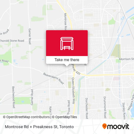 Montrose Rd + Preakness St map
