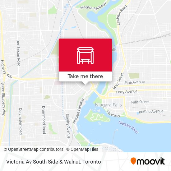 Victoria Av South Side & Walnut map