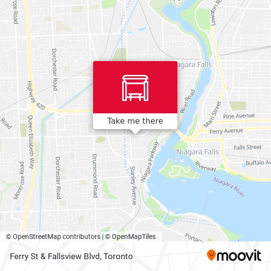Ferry St & Fallsview Blvd map