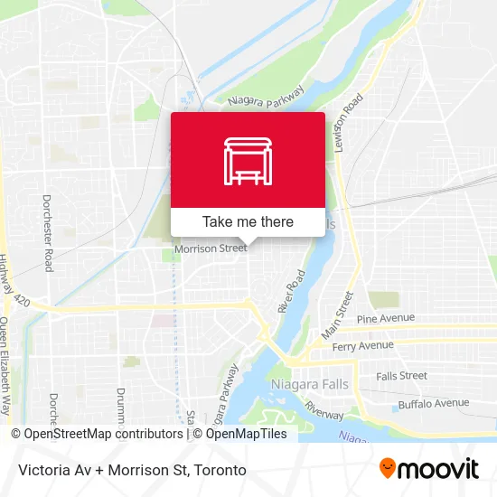 Victoria Av + Morrison St map