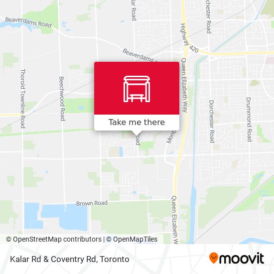 Kalar Rd & Coventry Rd map