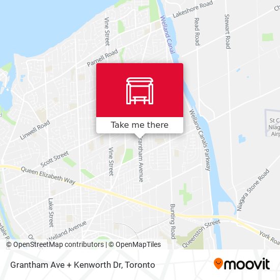 Grantham Ave + Kenworth Dr map