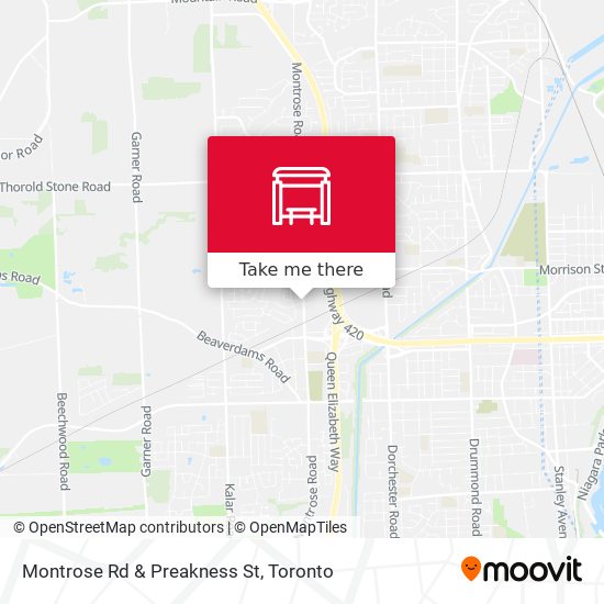 Montrose Rd & Preakness St map