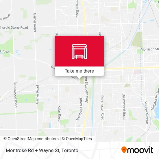 Montrose Rd + Wayne St map