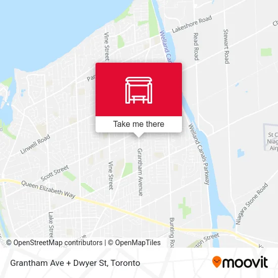 Grantham Ave + Dwyer St map