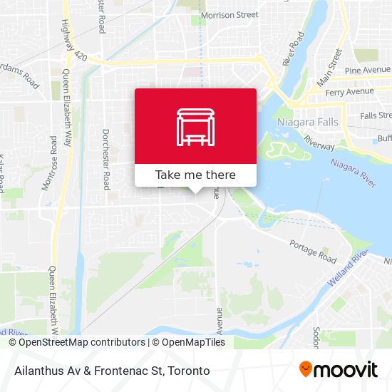 Ailanthus Av & Frontenac St map