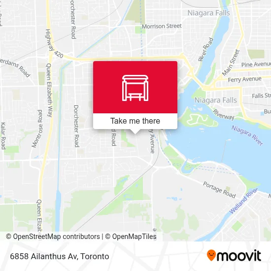 6858 Ailanthus Av map