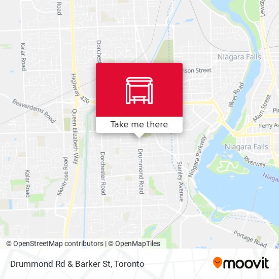 Drummond Rd & Barker St map