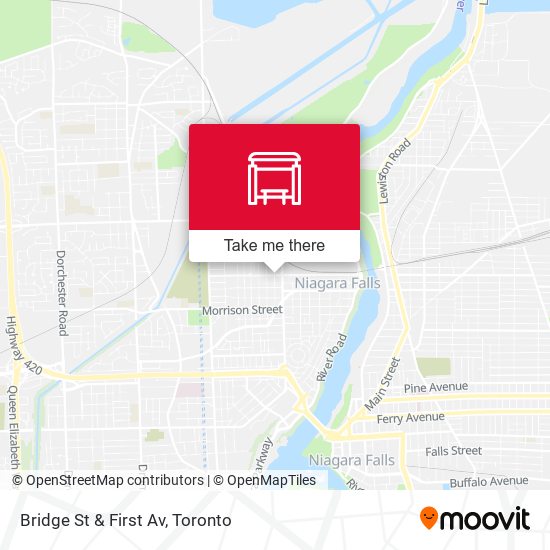 Bridge St & First Av map