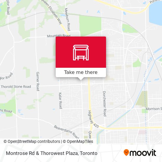 Montrose Rd & Thorowest Plaza map