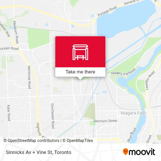 Sinnicks Av + Vine St map