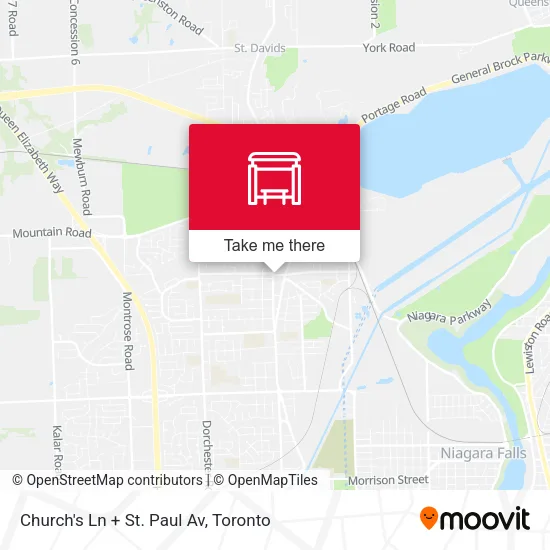 Church's Ln + St. Paul Av map