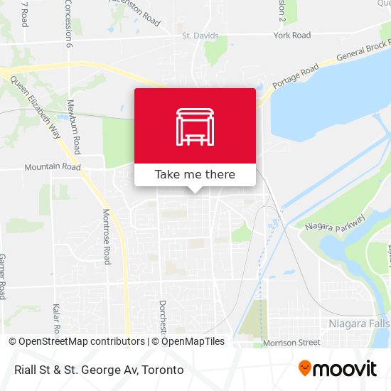 Riall St & St. George Av map