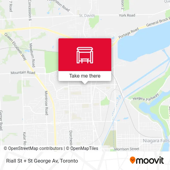 Riall St + St George Av map