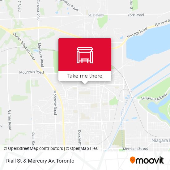 Riall St & Mercury Av map