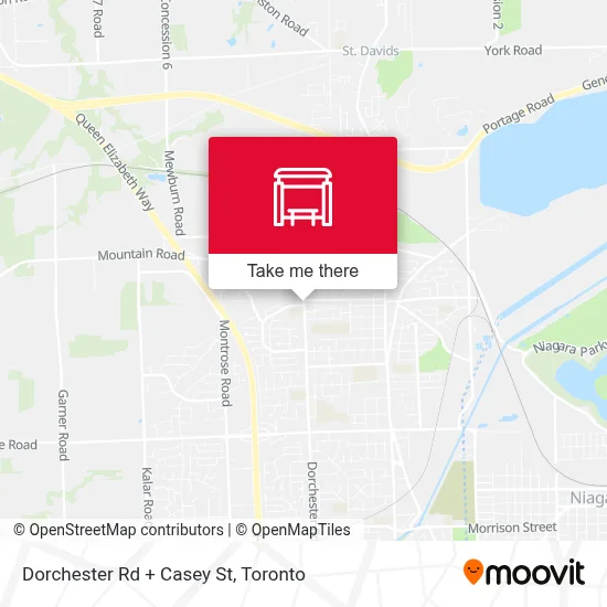 Dorchester Rd + Casey St map