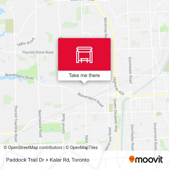Paddock Trail Dr + Kalar Rd map