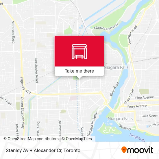 Stanley Av + Alexander Cr map