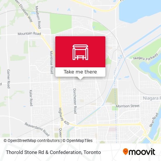 Thorold Stone Rd & Confederation map