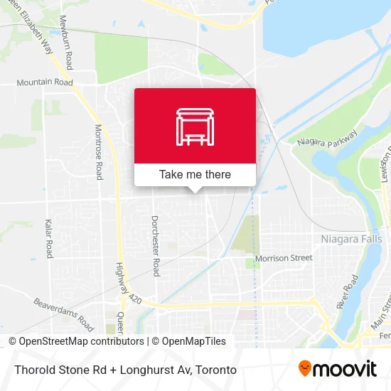 Thorold Stone Rd + Longhurst Av map