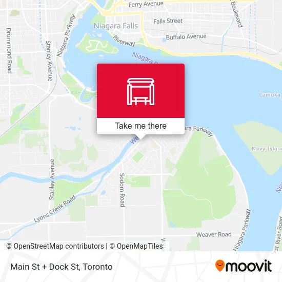 Main St + Dock St map