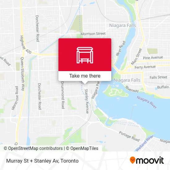 Murray St + Stanley Av map