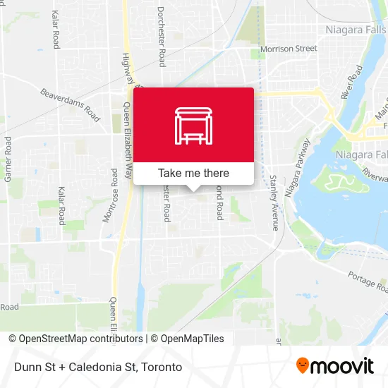 Dunn St + Caledonia St map