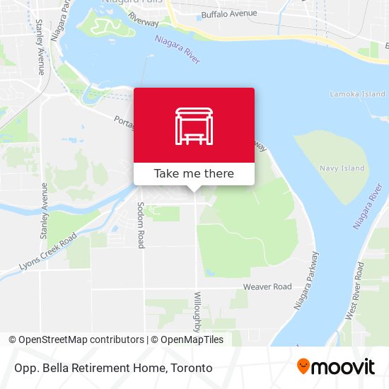 Opp. Bella Retirement Home map