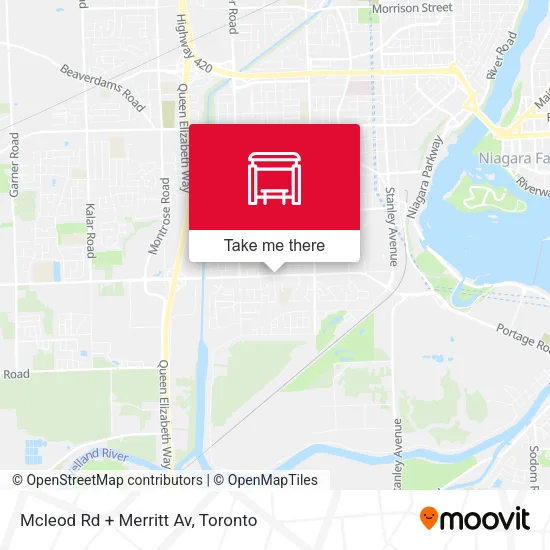 Mcleod Rd + Merritt Av map