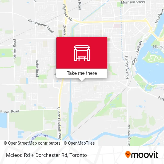 Mcleod Rd + Dorchester Rd map
