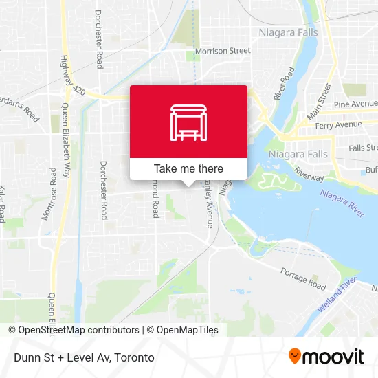 Dunn St + Level Av map