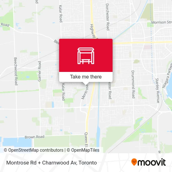 Montrose Rd + Charnwood Av map