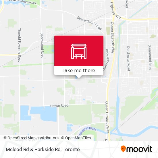 Mcleod Rd & Parkside Rd map