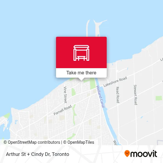 Arthur St + Cindy Dr map