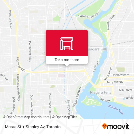 Mcrae St + Stanley Av map