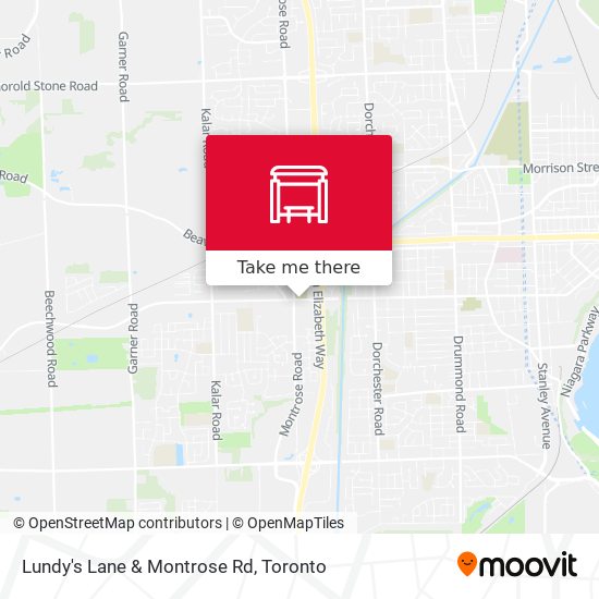 Lundy's Lane & Montrose Rd map
