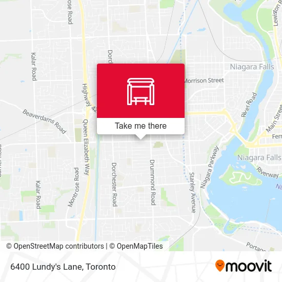 6400 Lundy's Lane map