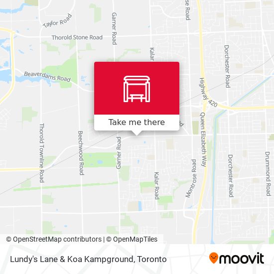Lundy's Lane & Koa Kampground map