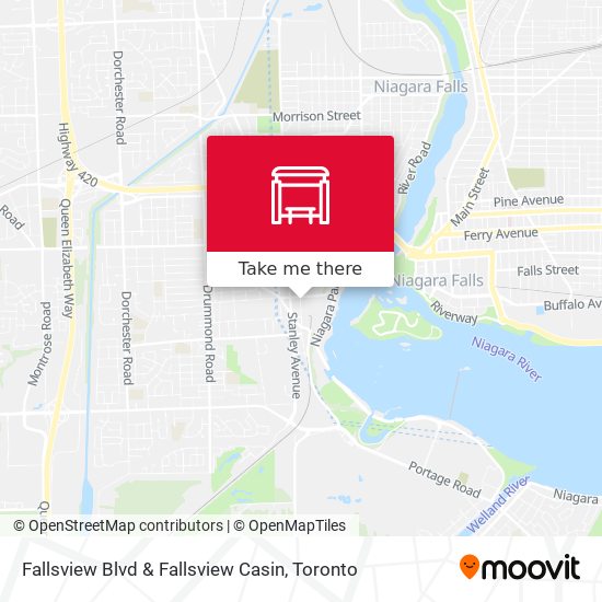 Fallsview Blvd & Fallsview Casin map