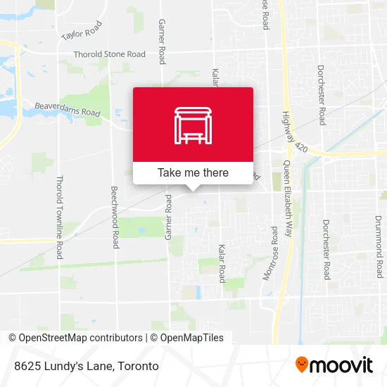8625 Lundy's Lane map
