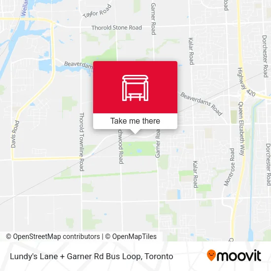Lundy's Lane + Garner Rd Bus Loop map